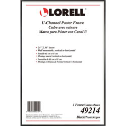 Lorell Frame, Poster, Wall Display Only, 24 inWx36 inH, Black