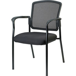 Lorell Guest Chair w/Arms, 32 inx23 inx9 in, Black