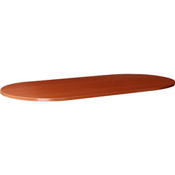 Lorell Oval Tabletop, 48 inx96 inx1-1/4 in, Cherry