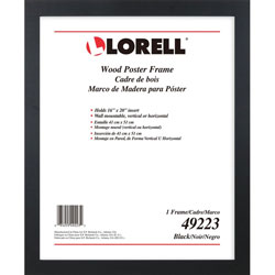 Lorell Poster Frame, Wall-Mountable, 16 inLx20 inH, Black