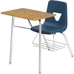 Lorell Student Combo Desk, 24 in x 34 in x 31 in, 2/CT, Navy