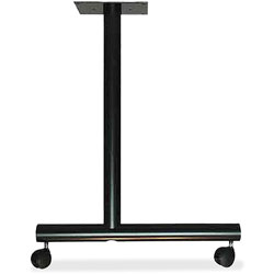Lorell Training Table Base, 1-1/2 in x 22 in x 27 in, Black