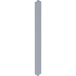 Lorell Vertical Panel Strip for Adaptable Panel System, 1.8 in x 0.5 in Depth x 19.7 in Height, Aluminum, Silver