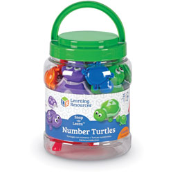 Learning Resources Number Turtles, 5-1/2 inWx5-1/2 inLx7-2/5 inH, Multi