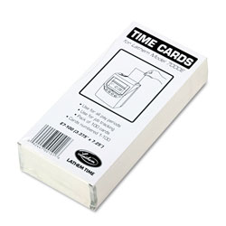 Lathem Time Time Card for Lathem Model 7000E, Numbered 1-100, Two-Sided, 100/Pack