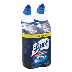 Lysol Disinfectant Toilet Bowl Cleaner, Wintergreen, 24oz Bottle, 2/Pack