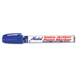 Markal Valve Action Paint Marker 96825, Medium Bullet Tip, Blue