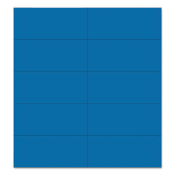 MasterVision™ Dry Erase Magnetic Tape Strips, Blue, 2" x 7/8", 25/Pack (BVCFM2401)