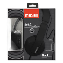 Maxell Solids Headphones, Black