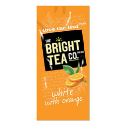 The Bright Tea Co. Tea Freshpack Pods, White with Orange, 0.05 oz, 100/Carton