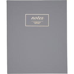 Mead Fashion Notebook, Bookbound, 80 Sheets, 9 inX11 in , Gray