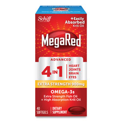 MegaRed® Advanced 4-in-1 Omega-3 Softgel, 900 mg, 40 Count