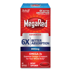 MegaRed® Advanced 6X Absorption Omega, 800 mg, 40 Count