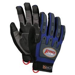 Memphis Glove Forceflex Dry Grip Tpr Protection- Hook/Loop L