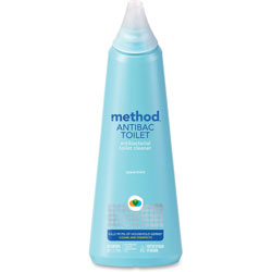 Method Products Antibacterial Toilet Cleaner, Spearmint, 24 oz Bottle (MTH01221)