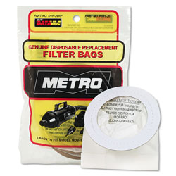 Metropolitan Vacuum Replacement Bags for Handheld Steel Vacuum/Blower, 5/Pack