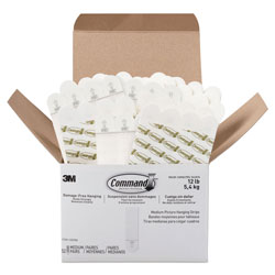 Command® Picture Hanging Strips, Value Pack, Removable, 0.75 in x 2.75 in, White, 52 Pairs/Pack