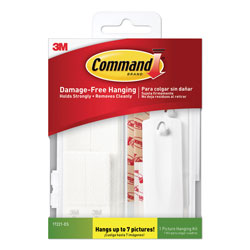 Command® Picture Hanging Kit, Assorted Sizes, 24 Pieces/Pack