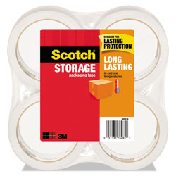Scotch™ Storage Tape, 3 in Core, 1.88 in x 54.6 yds, Clear, 4/Pack