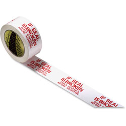 Scotch™ If Seal is Broken, Check Contents Printed Tape, 1.88 in x 109yds, Red/White