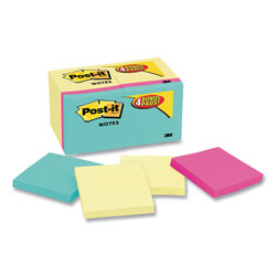 Post-it® Original Pads Value Pack, 3 x 3, Canary Yellow/Poptimistic Collection Colors, 100 Notes/Pad, 18 Pads/Pack