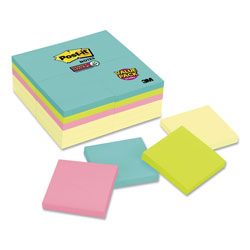 Post-it® Self-Stick Notes Office Pack, 3 in x 3 in, Supernova Neons Collection Colors, 90 Sheets/Pad, 24 Pads/Pack