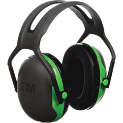 Peltor PELTOR X1 Earmuffs, 22 dB NRR, Green