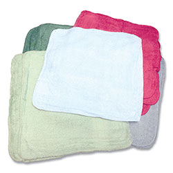 Monarch Qwick Wick Terry Towels, 12 x 12, Assorted Colors, 25 lb Bale (Approximately 280/Bale)