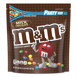 M & M's Milk Chocolate Candies, Milk Chocolate, 38 oz Bag