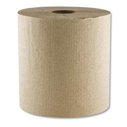 Morcon Paper Morsoft Universal Roll Towels, 1-Ply, 8 in x 700 ft, Kraft, 6 Rolls/Carton