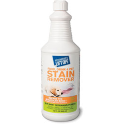 Motsenbocker's Lift-Off® Food/Drink/Pet Stain Remover, Liquid, 32 fl oz (1 quart), Bottle, 6/Carton, White