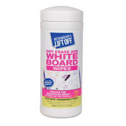 Motsenbocker's Lift-Off® Dry Erase Cleaner Wipes, 7 x 12, 40/Canister