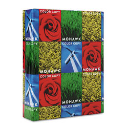 Mohawk/Strathmore Papers Color Copy Recycled Paper, 94 Bright, 28lb, 8.5 x 11, PC White, 500/Ream
