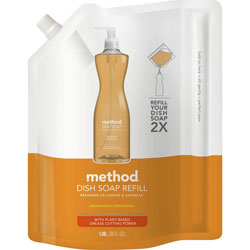 Method Products Dish Soap Refill, Clementine Scent, 36 oz Pouch