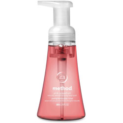 Method Products Foaming Hand Wash, Pink Grapefruit, 10 oz Pump Bottle, 6/Carton