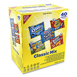 Nabisco Cookie and Cracker Classic Mix, Assorted Flavors, 1 oz Pack, 40 Packs/Box