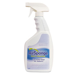 Nature's Air Sponge Odor Absorber Spray, Fragrance Free, 22 oz Spray Bottle, 12/Carton