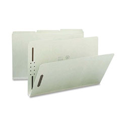 Nature Saver Pressboard Fastener Folder, 25 Pt, 1 Expandable, 1/3 Tab, Legal, 25/Box