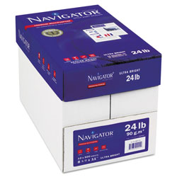 Navigator Platinum Paper, 99 Bright, 24lb, 8.5 x 11, White, 500 Sheets/Ream, 10 Reams/Carton