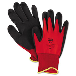 North Safety Products NorthFlex Red Foamed PVC Palm Coated Gloves, Medium