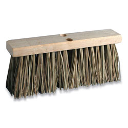 O'Dell® Palmyra Street Broom Head, 3.25 in Brown Bristles, 16 in Brush