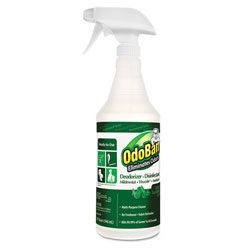 OdoBan® RTU Odor Eliminator and Disinfectant, Eucalyptus, 32 oz Spray Bottle, 12/Carton