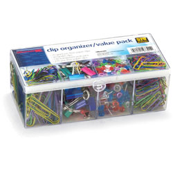 Officemate Clip Organizer Value Pack, 18/PK, Assorted
