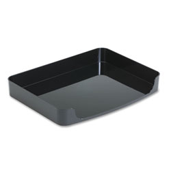 Officemate 2200 Series Side-Loading Desk Tray, 1 Section, Letter Size Files, 13.63 in x 10.25 in x 2 in, Black