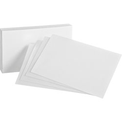 Oxford Plain Index Cards, 4 x 6, White, 100 Cards/Pack (ESS40)