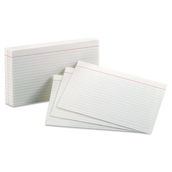 Oxford Ruled Index Cards, 5 x 8, White, 100/Pack (ESS51)
