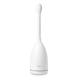 Oxo Good Grips Nylon Toilet Brush with Canister, 18.5 in, White
