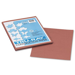 Pacon Tru-Ray Construction Paper, 76 lbs., 9 x 12, Warm Brown, 50 Sheets/Pack