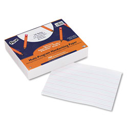 Pacon Multi-Program Handwriting Paper, 16 lb, 5/8 in Long Rule, One-Sided, 8 x 10.5, 500/Pack