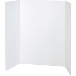 Pacon Single Walled Presentation Board, 40 in x 28 in, 8/pack, White